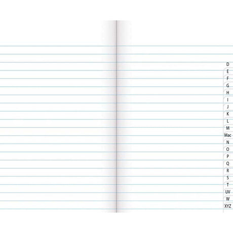 Warwick Notebook 5B1 32 Leaf Indexed Ruled 7mm 165x100mm - Cafe Supply