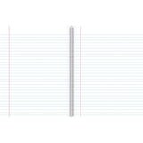 Warwick Notebook 8B4 50 Leaf Spiral Ruled 7mm 230x180mm