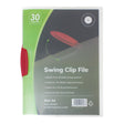 OSC Report Cover Swing Clip A4 Red - Cafe Supply