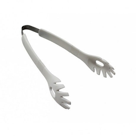 White Plastic Salad Tong 23cm - Cafe Supply