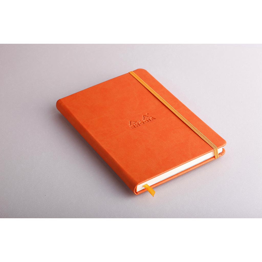 Rhodiarama Hardcover Notebook A5 Lined Tangerine - Cafe Supply