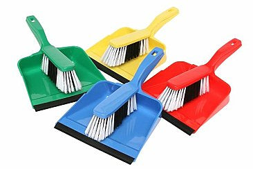 EDCO DUSTPAN & BRUSH SET BLUE - Cafe Supply