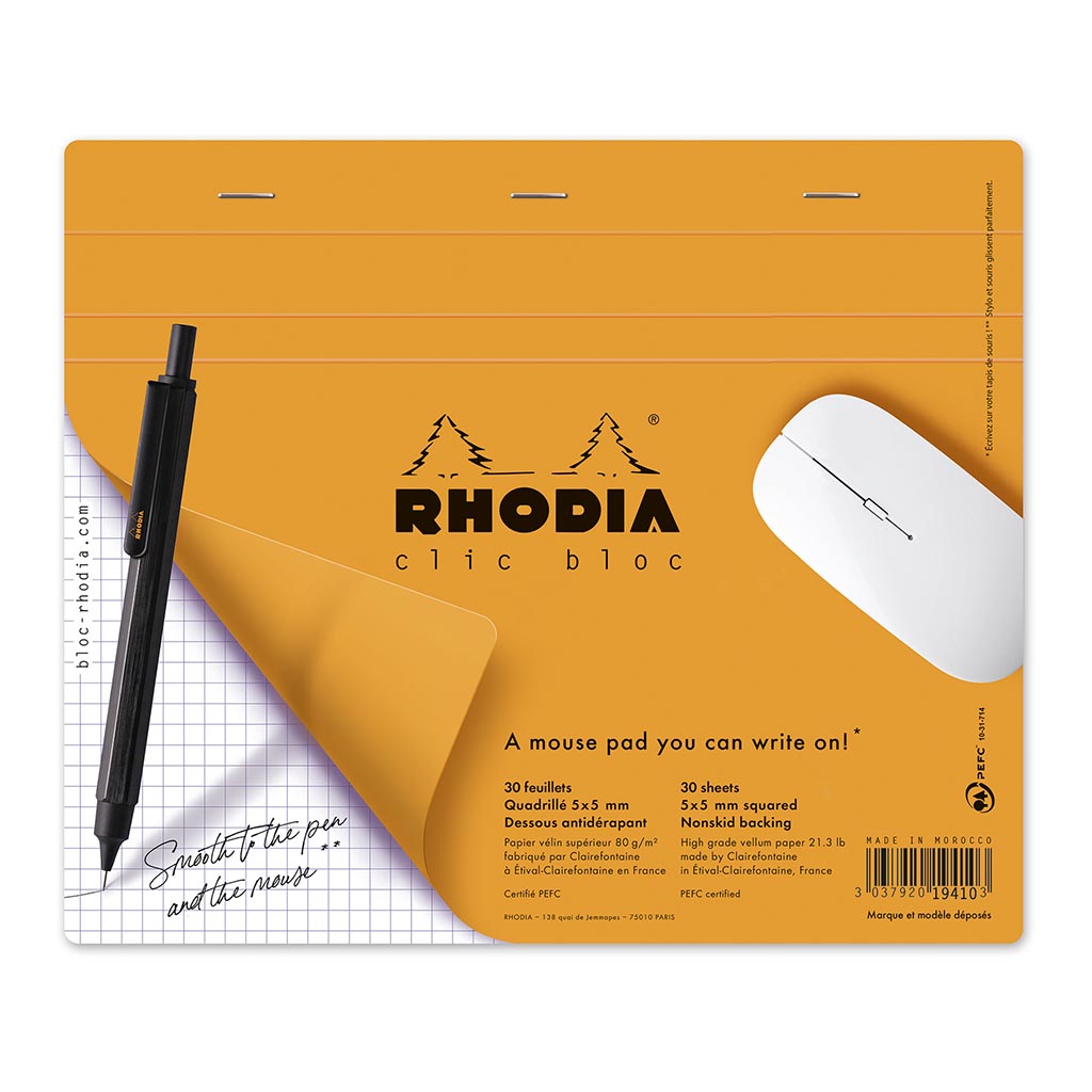 Rhodia Clic Bloc Mouse Pad - Cafe Supply