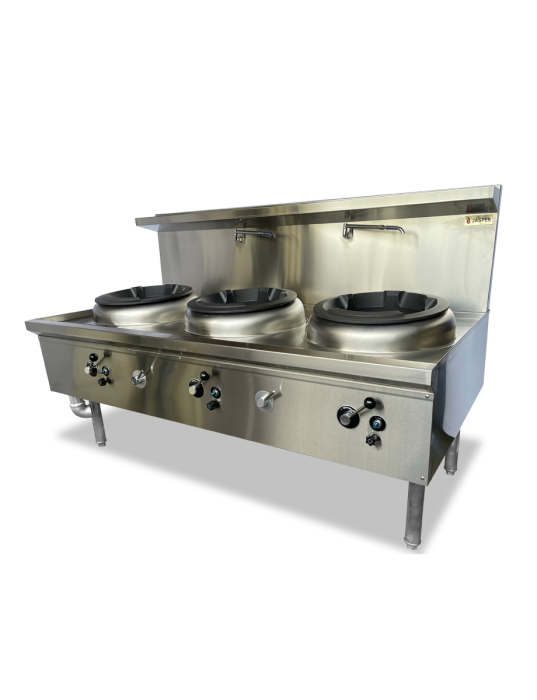 JASPER Triple Wok Range(duckbill burner) NG - Cafe Supply