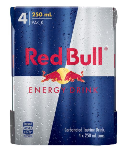 Red Bull Energy Drink 4 x 250ml