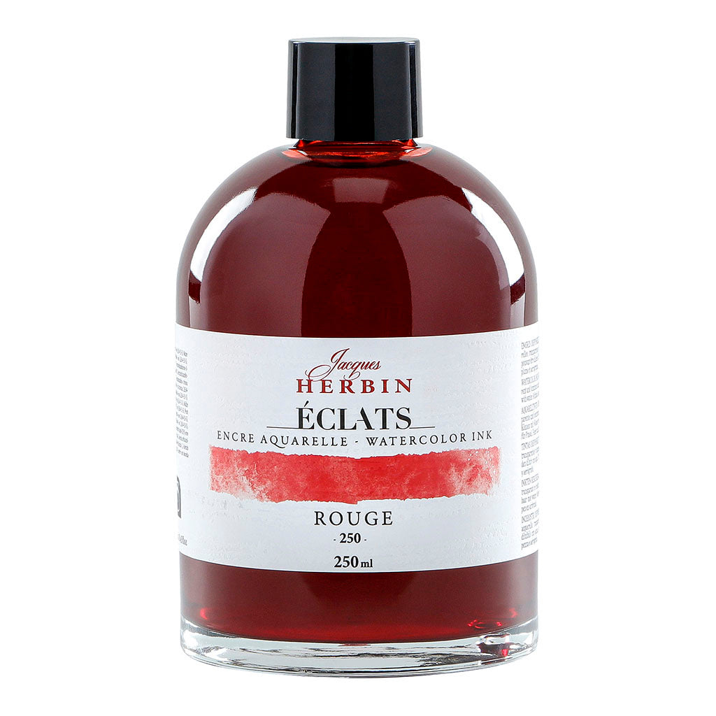 Jacques Herbin Eclats Watercolour Ink 250 Red 250ml - Cafe Supply