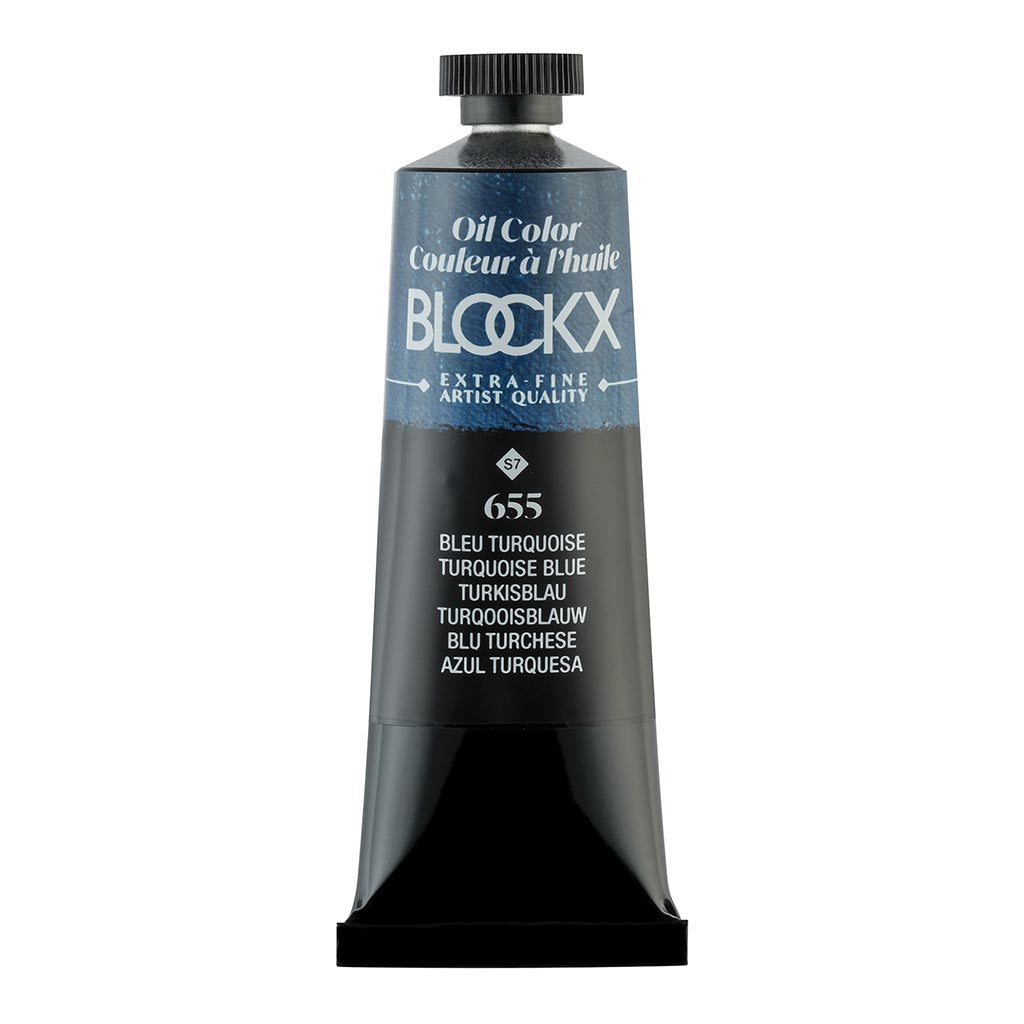 BLOCKX Oil Tube 35ml S7 655 Turquoise Blue - Cafe Supply