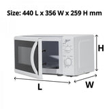Nero 20L White Microwave - Cafe Supply