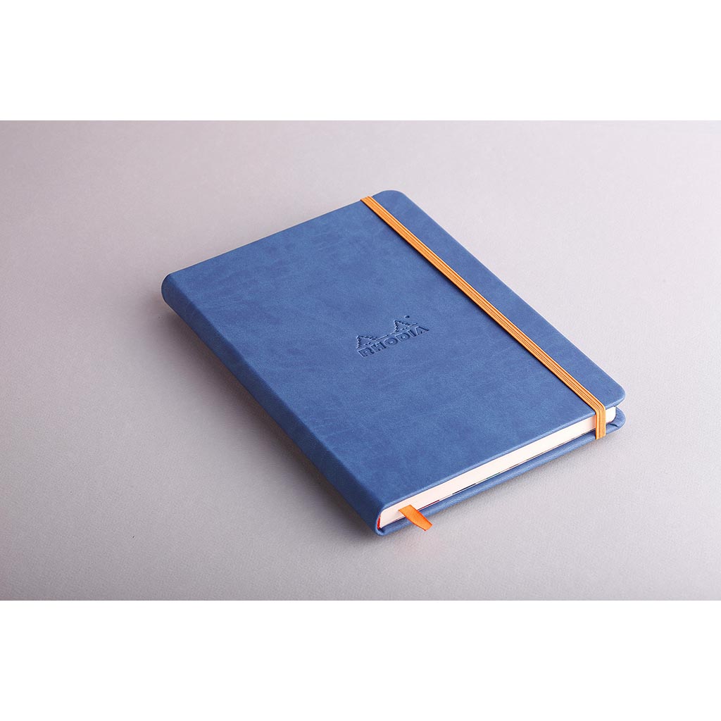 Rhodiarama Hardcover Notebook A5 Lined Sapphire - Cafe Supply