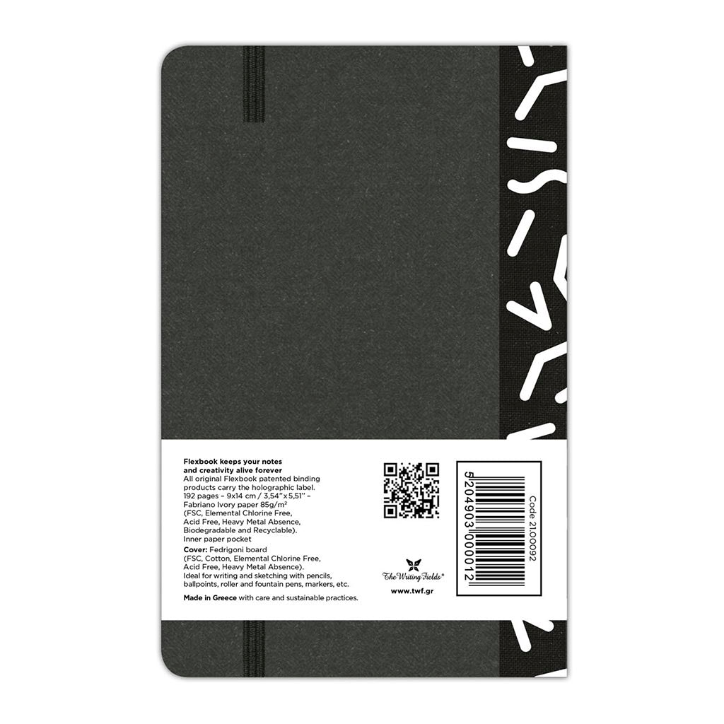 Flexbook Visions Notebook Pocket Ruled Black - Cafe Supply