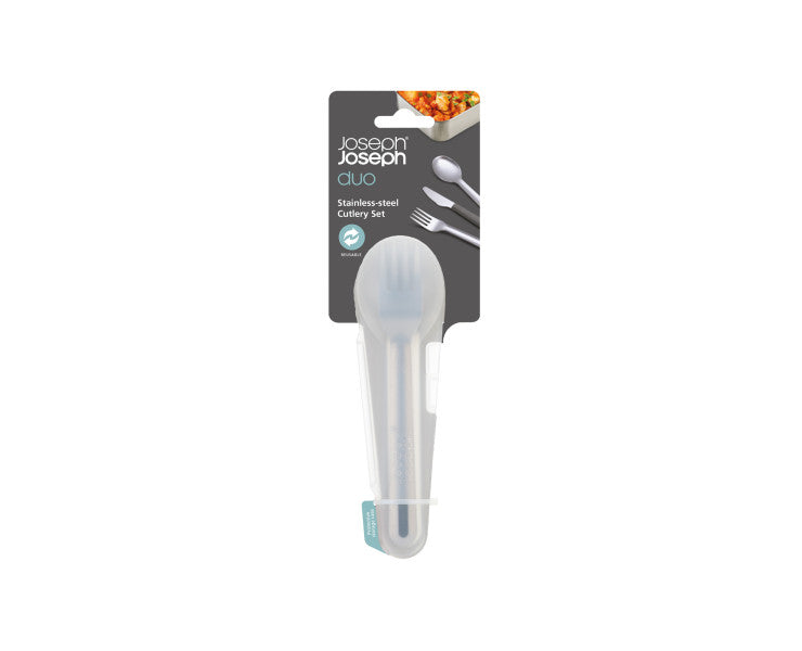 Joseph Joseph Duo Stainless-steel Cutlery Set (Grey)