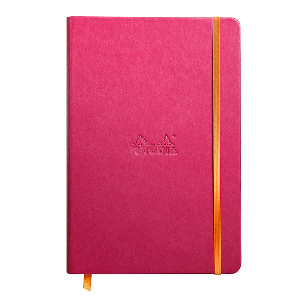 Rhodiarama Hardcover Notebook A5 Lined Raspberry - Cafe Supply