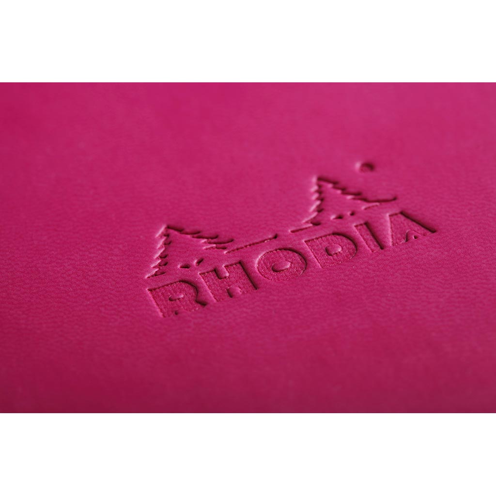 Rhodiarama Hardcover Notebook A5 Lined Raspberry - Cafe Supply