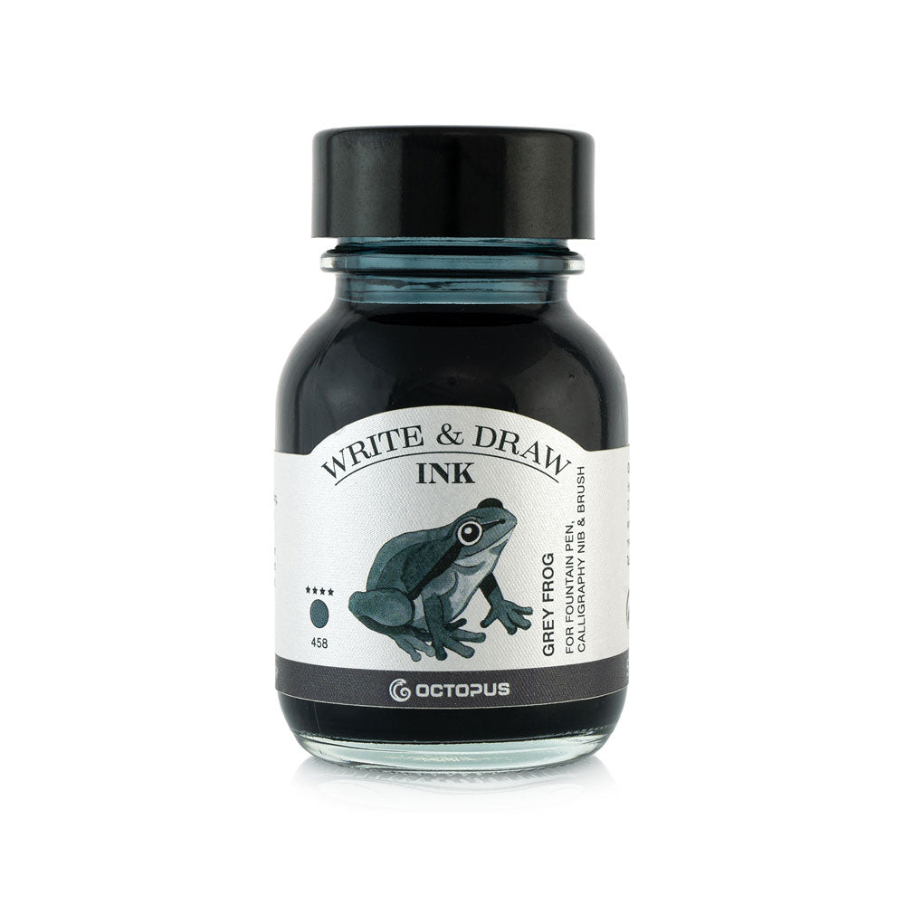 Octopus Fluids Write and Draw Ink 458 Grey Frog 50ml - Cafe Supply