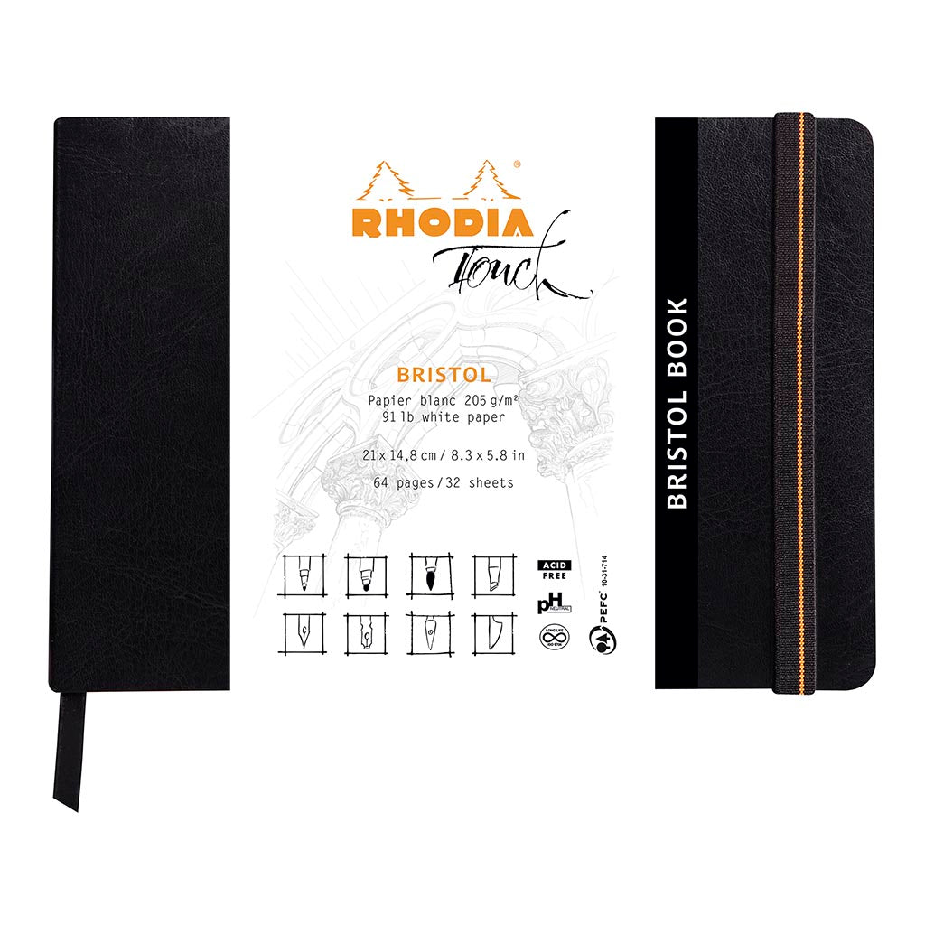 Rhodia Touch Bristol Book A5 Landscape Blank - Cafe Supply