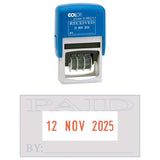 Colop Stamp Dater S260 L2 Paid Stamp Dual Colour