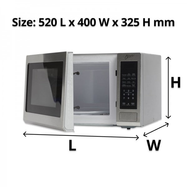 Nero 30L Stainless Steel Microwave - Cafe Supply