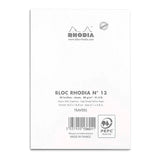 Rhodia Bloc Pad No. 13 A6 Lined White - Cafe Supply