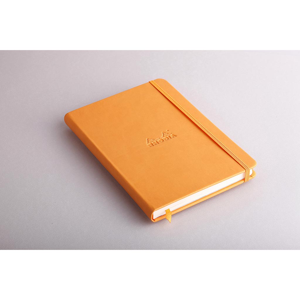 Rhodiarama Hardcover Notebook A5 Lined Orange - Cafe Supply