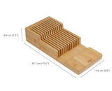 Joseph Joseph Drawerstore Bamboo 2-Tier Knife Organiser