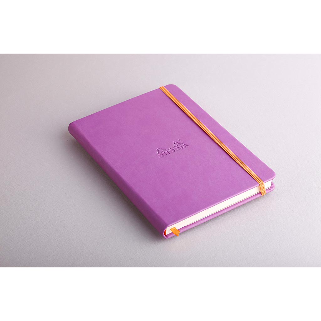 Rhodiarama Hardcover Notebook A5 Lined Lilac - Cafe Supply