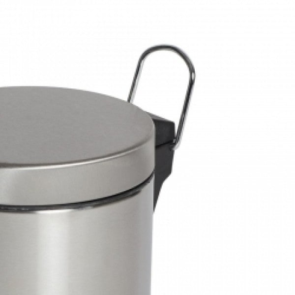 30L Round Stainless Steel Pedal Bin - Cafe Supply