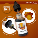 Octopus Fluids Alcohol Ink Brownie Brown 30ml - Cafe Supply