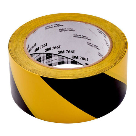 3M Vinyl Tape 766 50mm x 33m Yellow/Black - Cafe Supply