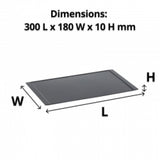 Black Melamine Amenity Tray 300L x 180mm - Cafe Supply