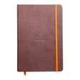 Rhodiarama Hardcover Notebook A5 Lined Chocolate - Cafe Supply
