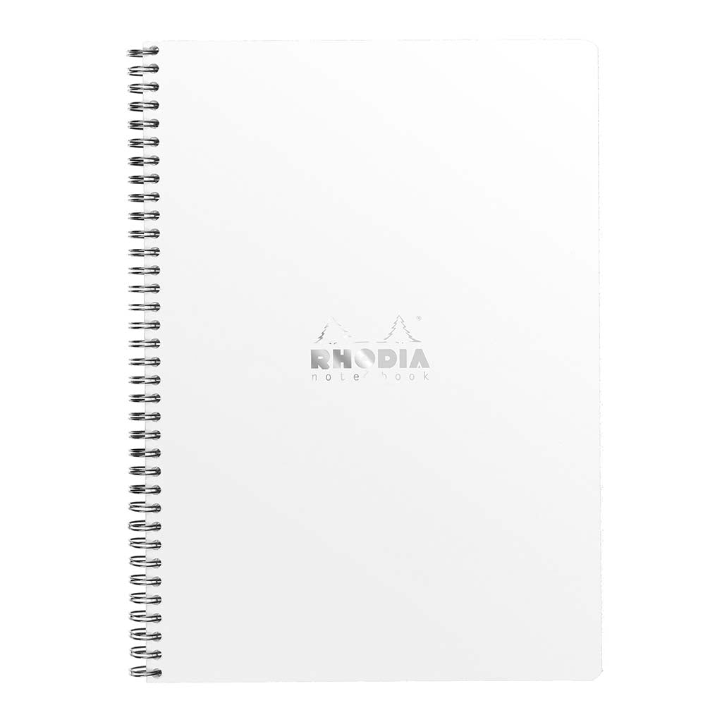 Rhodia Classic Notebook Spiral A4+ Lined White - Cafe Supply