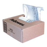 Fellowes Shredder Bags Home/SOHO 22-26L, Pack of 100 - Cafe Supply