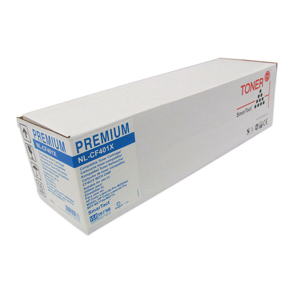 Icon Compatible HP CF401X Cyan Toner Cartridge (201X) - Cafe Supply