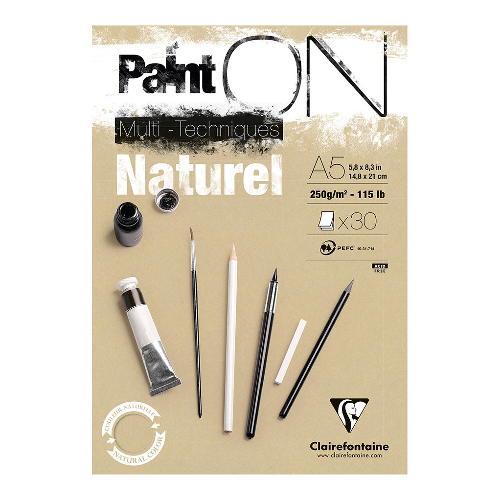 PaintON Pad Natural A5 30sh - Cafe Supply