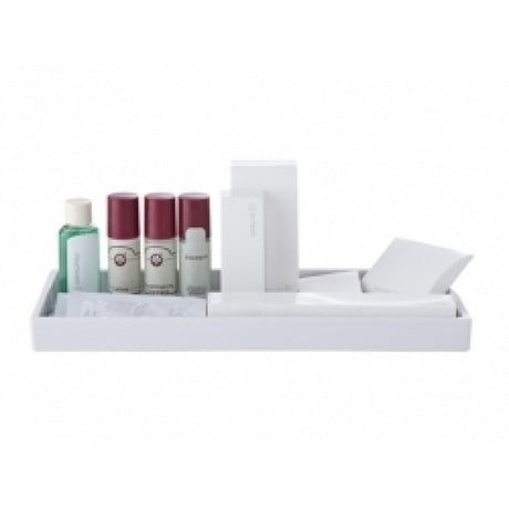 White Melamine Amenity Tray 310L x 125W - Cafe Supply