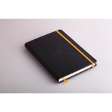 Rhodiarama Hardcover Notebook A5 Lined Black - Cafe Supply