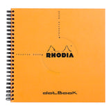 Rhodia Reverse Book Spiral 210x210mm Dotted Orange - Cafe Supply