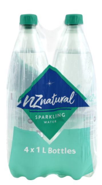 NZ Natural Sparkling Water 4 x 1l - Cafe Supply