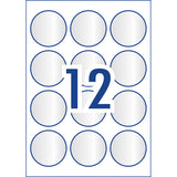 Avery Label L7119 Square White Glossy 35up 10 Sheets 35x35mm - Cafe Supply