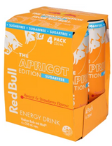 Red Bull Sugar Free Apricot Strawberry Edition Energy Drink 4 x 250ml