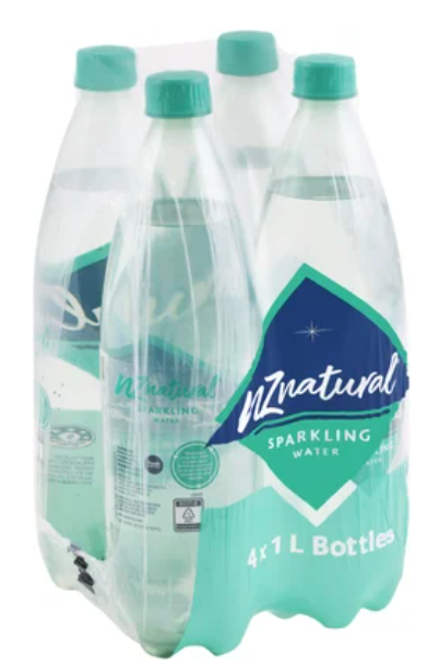 NZ Natural Sparkling Water 4 x 1l - Cafe Supply