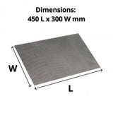 Woven PVC Placemat Metallic 450 x 300mm - Cafe Supply