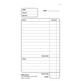 Collins Restaurant Triplicate Food & Drink 50 Leaf No Carbon Required - Cafe Supply