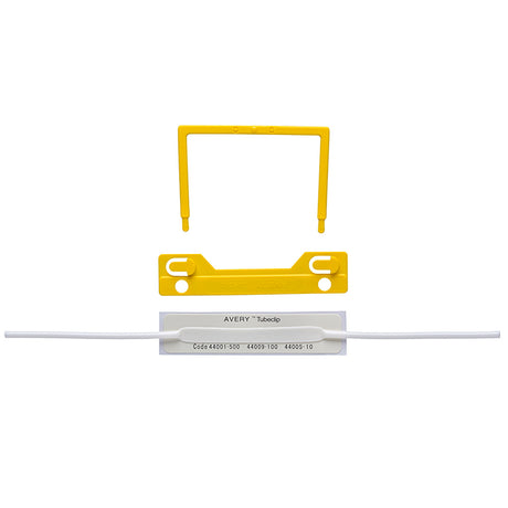 Avery Clip File Fastener Yellow 100 Pack - Cafe Supply