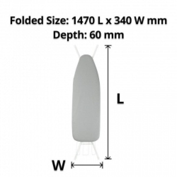 Compass Std Ironing Board 1100 x 330mm - Cafe Supply
