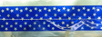 Cake Band Star Royal Blue/Silver 63mm(1m) - Cafe Supply