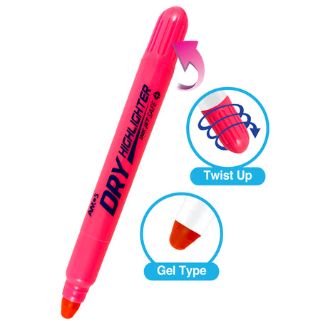 Amos Dry Highlighter Fluoro Pink - Cafe Supply