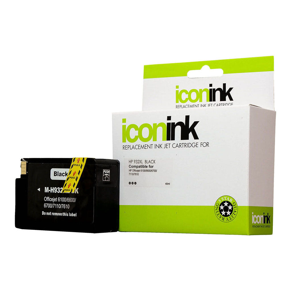 Icon Compatible HP 932 XL Black Ink Cartridge (CN053AA - Cafe Supply
