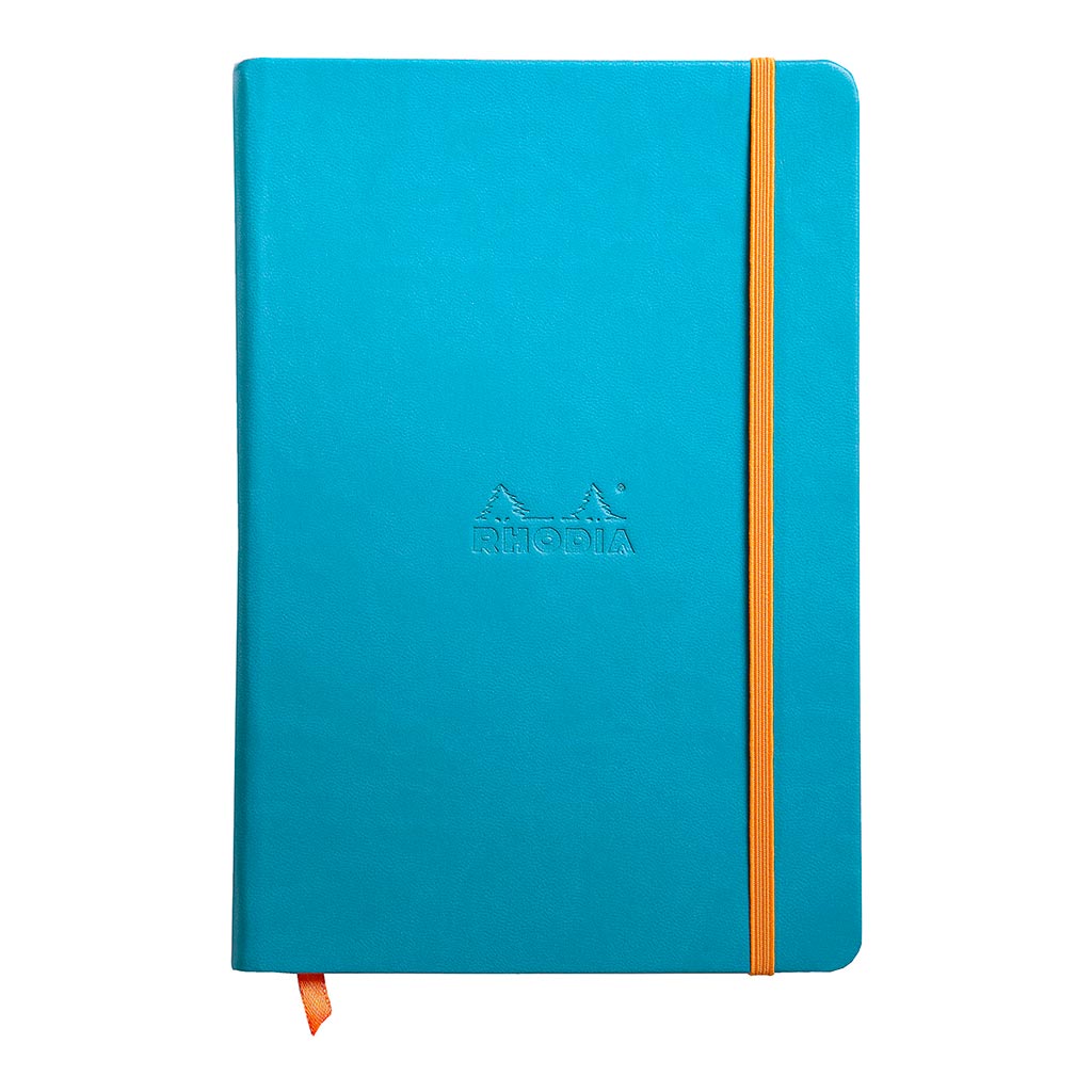 Rhodiarama Hardcover Notebook A5 Blank Turquoise - Cafe Supply