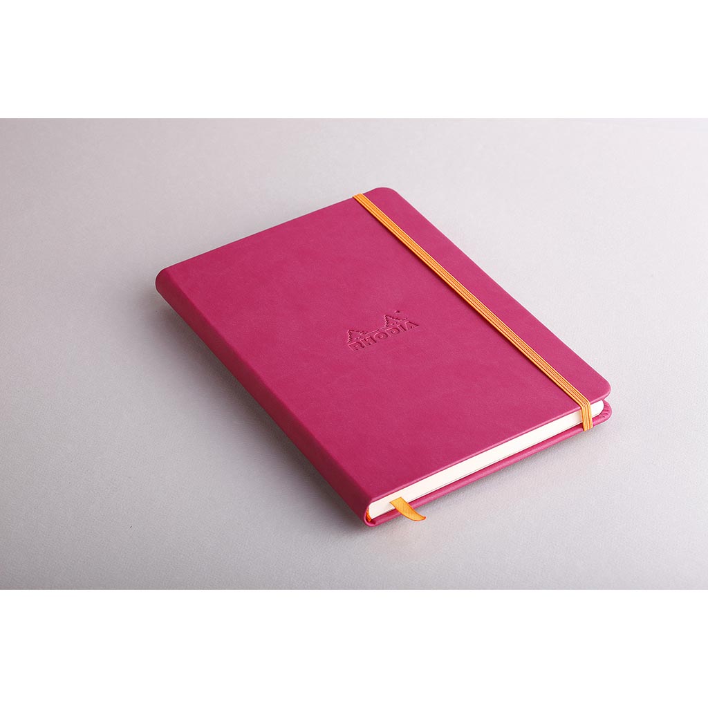 Rhodiarama Hardcover Notebook A5 Blank Raspberry - Cafe Supply